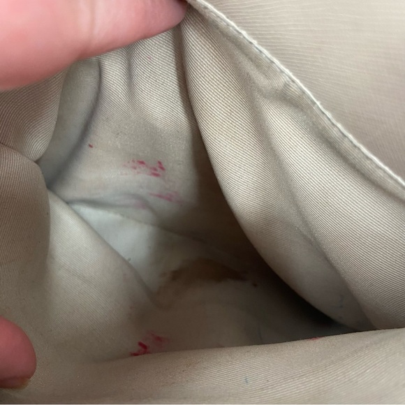 Coach Peyton Top Zip Saffiano Leather Tote Bag Light Grey/Beige - Picture 10 of 15